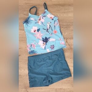 Floral Girls Swim Suit
